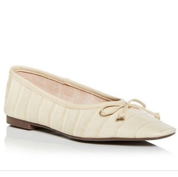 SCHUTZ Shoes - Schutz Arissa Ballet Flats Leather Slip on Almond Buff -8